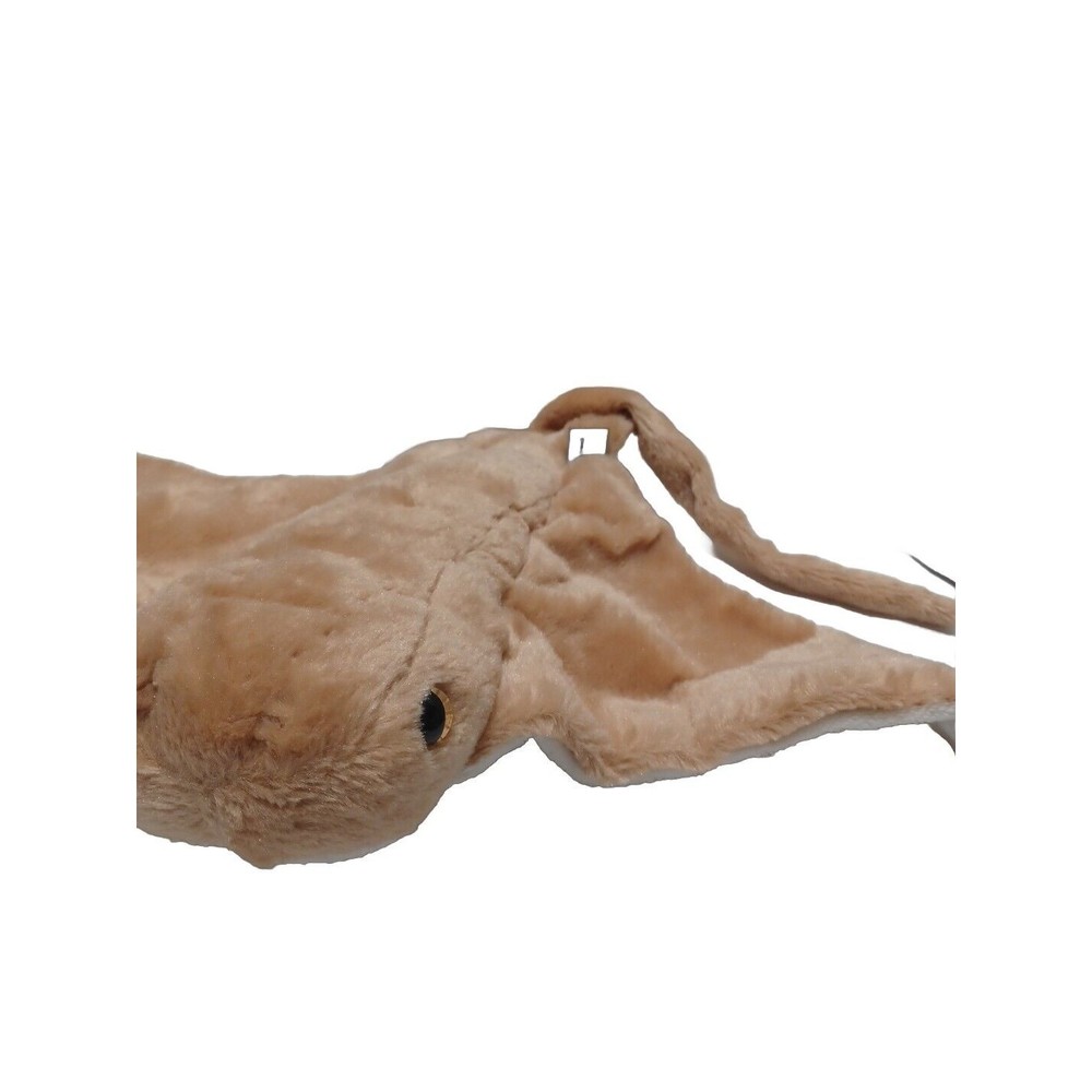 Atlantis Sting Ray Stuffed Animal Plush Beige 20" Dark Brown Glass Eyes 11/2017